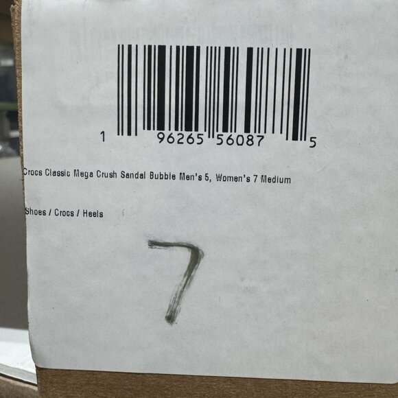 Crocs Womens Mega Crush Sandal Size 7 M - Picture 6 of 6